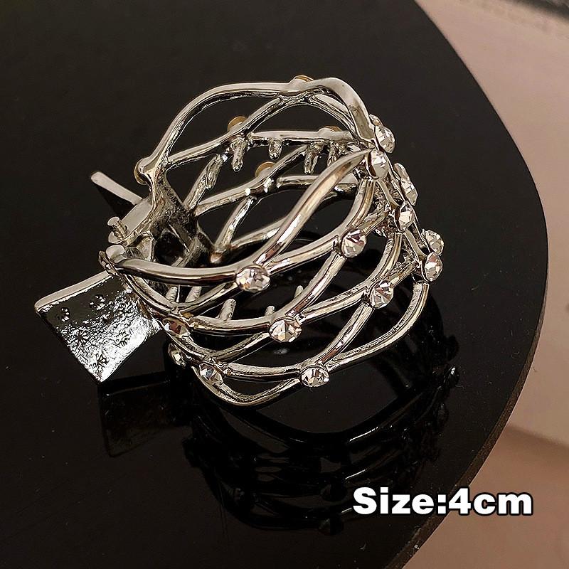 Корейская мода, коготь для волос со стразами, металлическая прическа, зажим для волос, зажим для хвоста, зажим для хвоста для женщин и девочек, головные уборы, аксессуары для волос