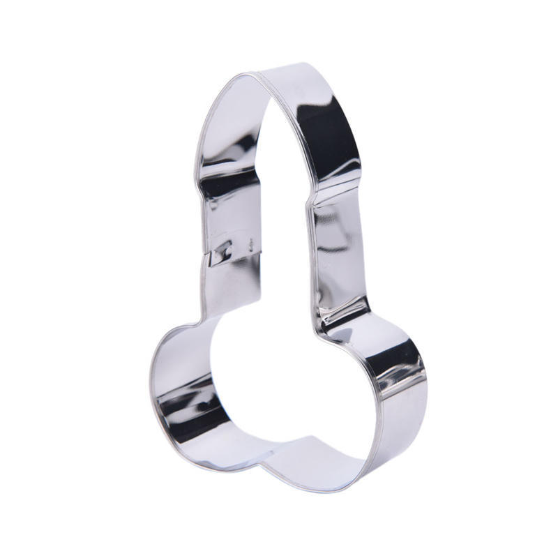 3шт из нержавеющей стали Willy Penis Cookies Cutter выпечки печенья помадной формы для торта