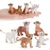 Action Lion Tiger Figure Cartoon Model Toy Decoration Children Ornament Gifts