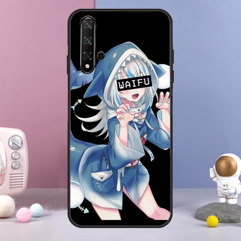 Anime Hololive Gawr Gura For Huawei Nova Y60 Y61 Y70 Y72 Y73 Y90 Y91 9 10 SE 7i 8i 11i 12i P30 P40 Lite P60 Pro Case
