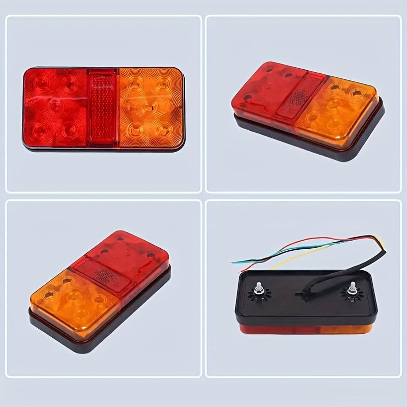 12V Светодиодный фонарь для прицепа с 10 высокояркими чипами, лампа стоп-сигнала и указателя поворота, водонепроницаемый задний фонарь для грузовика, фургона, дома на колесах, кемпера