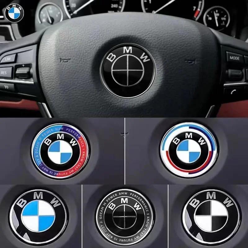 BBJF8 1Pcs 45mm Car Steering Wheel Badge Emblem Sticker Auto-Styling for BMW M Performance E36 E46 E90 E60 F10 F30 E39 F20 E87 E92 AAA