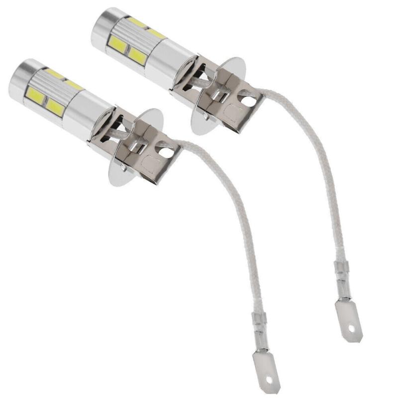2 шт., лампа для автомобильных фар, 12 В, H3, высокая мощность, светодиоды, 6000 К, ксеноновые противотуманные фары, фары для вождения, Drl, лампы для фар