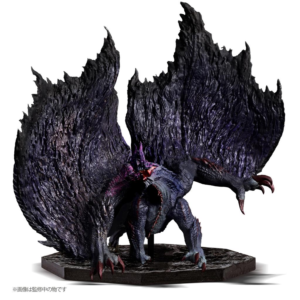 CAPCOM FIGURE BUILDER CUBE MONSTER HUNTER Black Eclipse Dragon Gore Magala H124 X W135 X D131mm Made of ABS Approx. PVC,