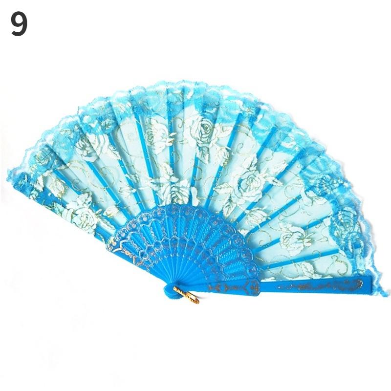 Роза Блум Кант Вентиляторы Китайский стиль Танец Свадебная вечеринка Свадебная рука Цыганская декорация Vouwen