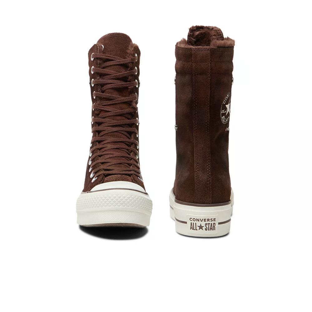 Converse All Star Fold Over Lift Hi Totally Fudged Women Sneakers Brown A15230C