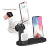 Док-станция для зарядки для iPhone 12 11 XS MAX XR X 8 Plus Airpods Pro iWatch SE 6 5 4 3, быстрая беспроводная зарядная станция