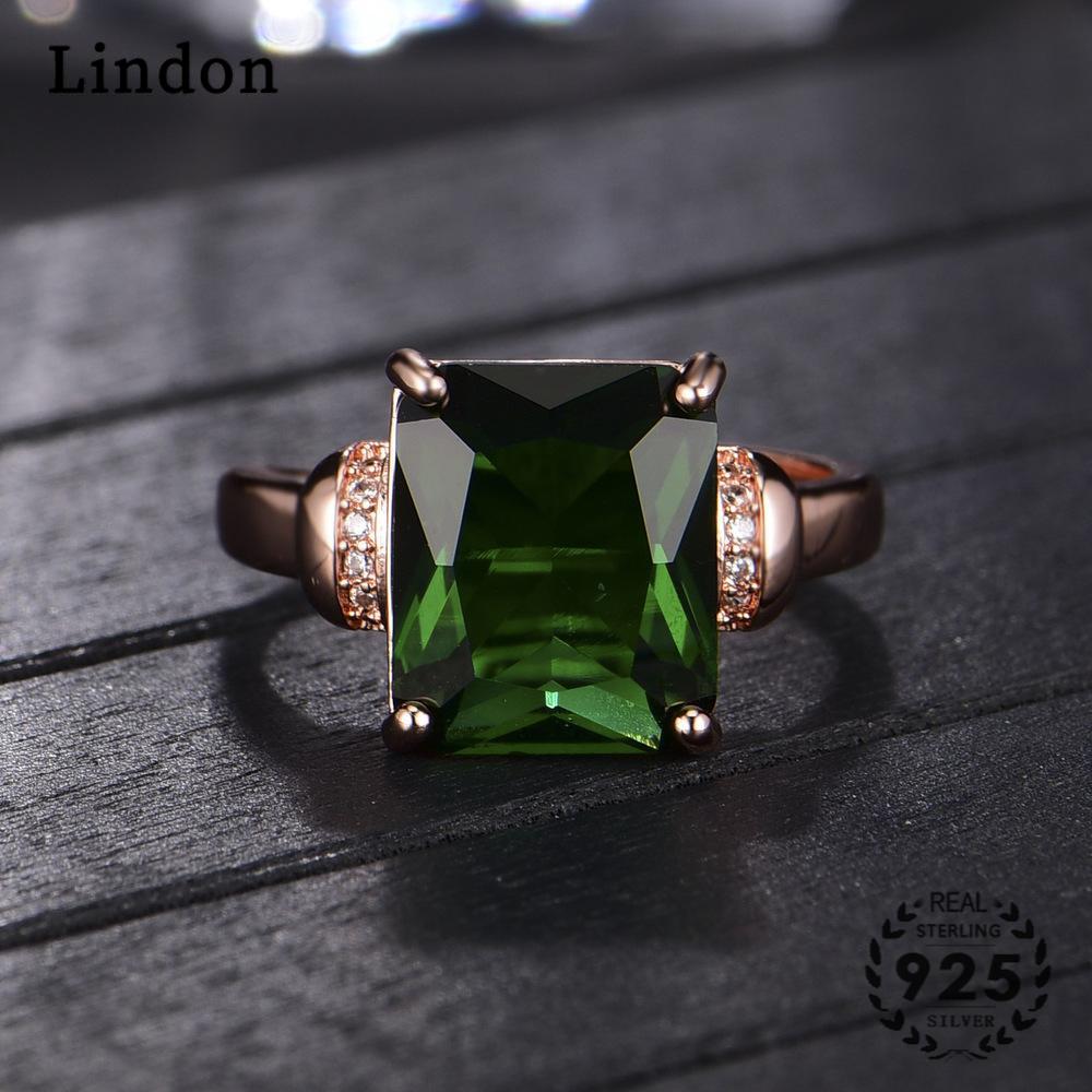 Классическое кольцо Lindon из медного сплава с цирконием, женские ювелирные изделия, свадебный подарок для вечеринки