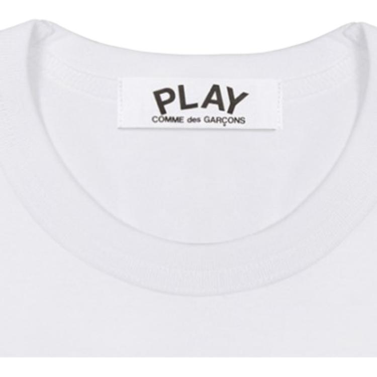 Comme des Garçons PLAY COMME des GARCONS PLAY Blue polka dots Pattern Short Sleeve White Men's AZT236