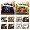 Skull Print Duvet Cover Skull Bedding Set Cover Coll Quilt Cover Boy Man Single Size Double Size Bedding Suit