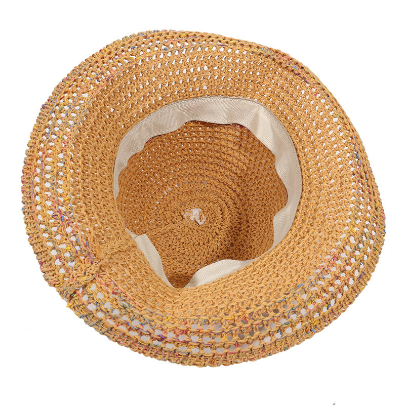Цветная шляпа-тазик, пляжная шляпа из травы, кружевная плетеная шляпа, женская дорожная солнцезащитная пляжная шляпа, кружевная шляпа