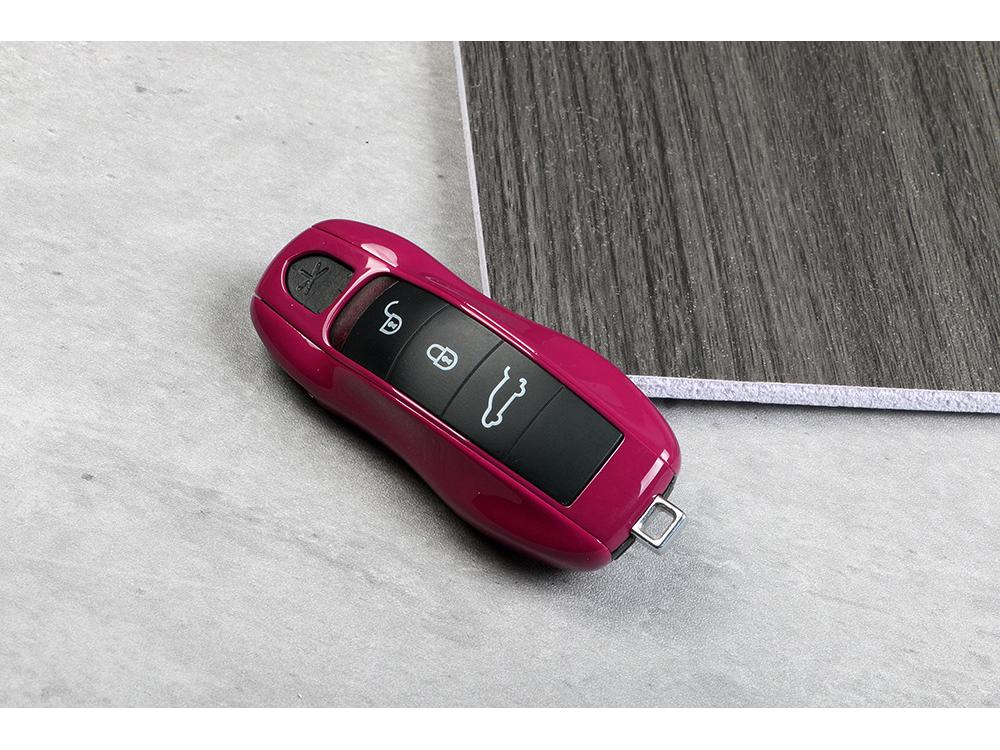 Корпус ключа Porsche для Cayenne, Macan, 911, Panamera, 718, Taycan - Starlight Gem Red