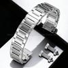 Изогнутый Плоский Конец Сплошной Нержавеющей Стали Ремешок для Часов Tissot с Бабочкой Застежкой Ремешок 14мм 16мм 18мм 20мм 22мм Браслет Пояс с Инструментами