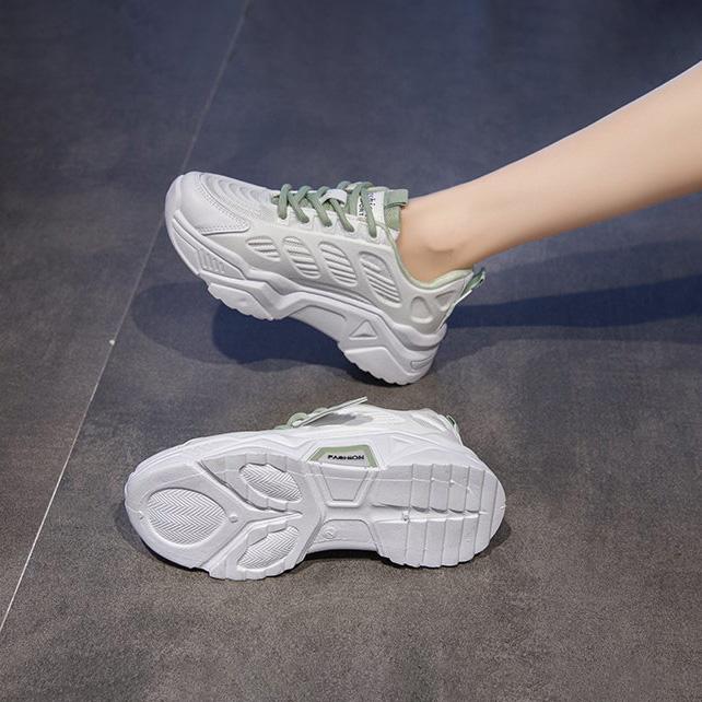 Женские спортивные туфли больших размеров, повседневные, на толстой подошве, с дышащим передним ремешком, с круглым носком, размеры 35-40