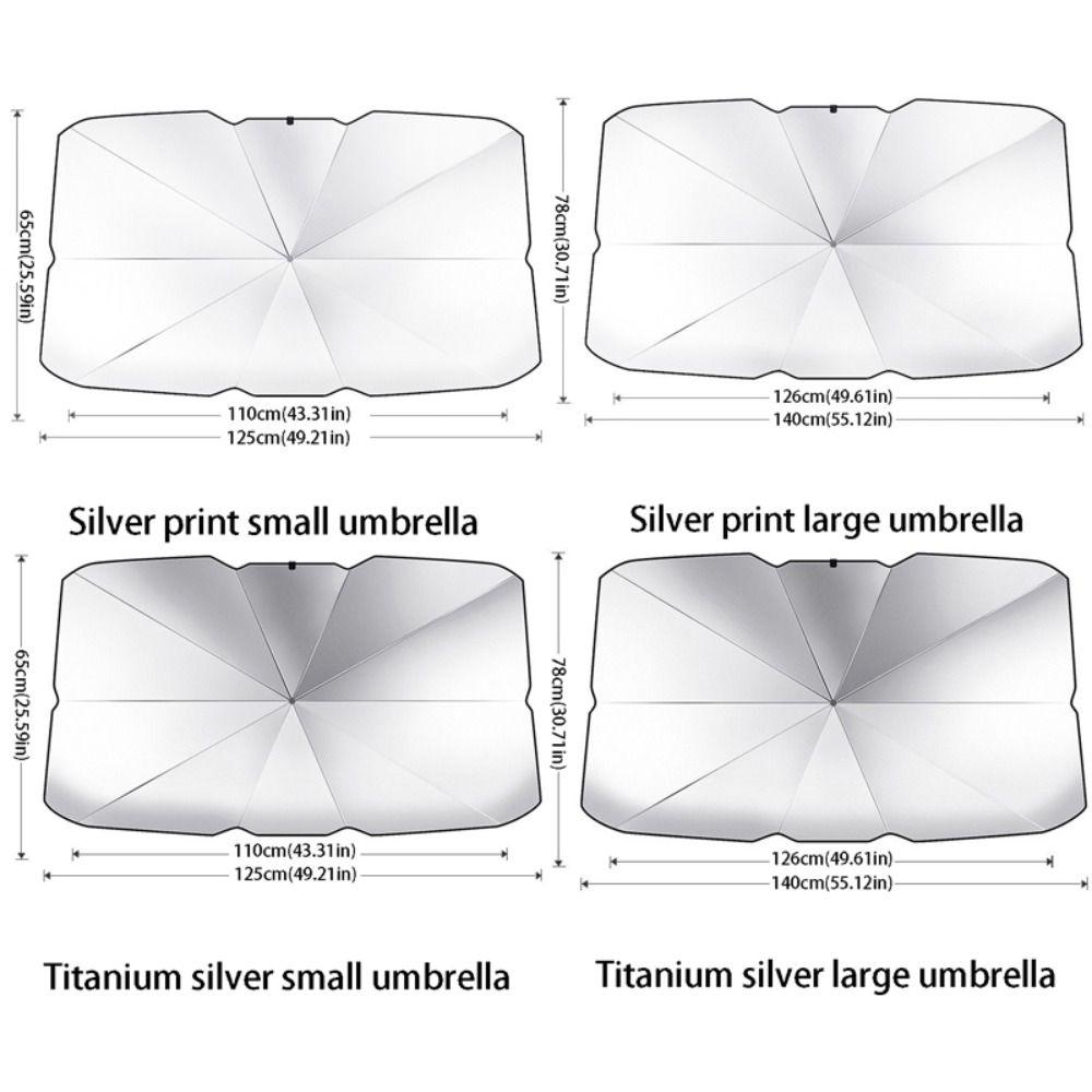 Retractable Car Parasol Thermal Insulation Car Sun Shade Car Umbrella Sunlight Exposure