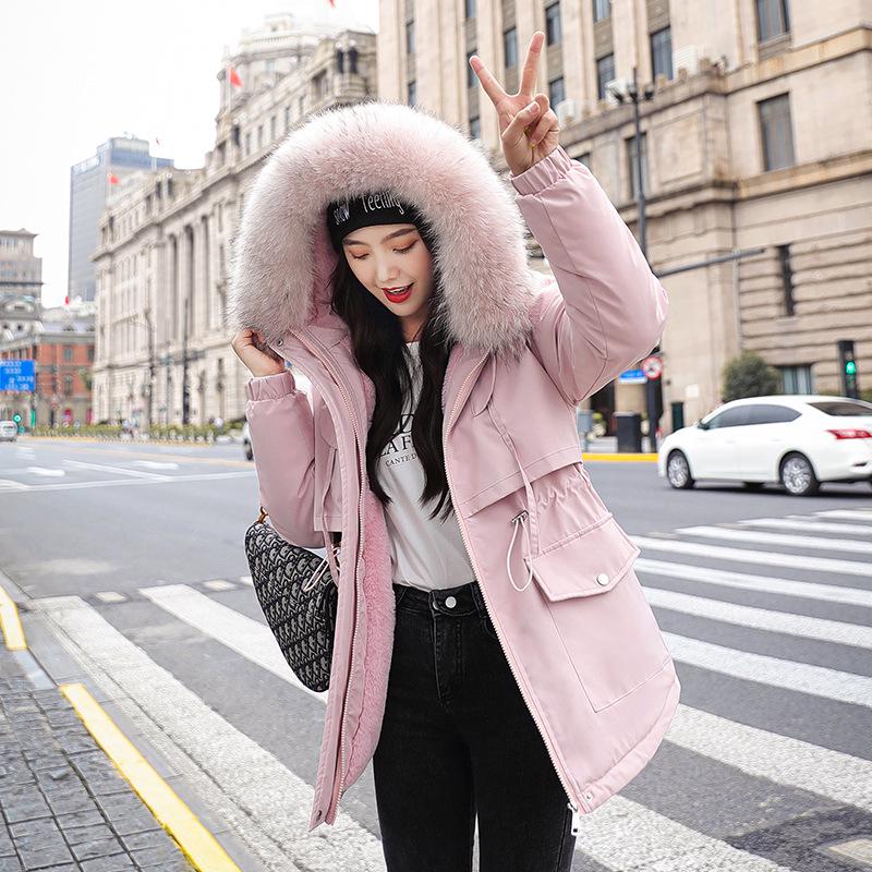Long Padded Coat for Women, New Thickened Style with Hood, Loose Fit, Popular Jacket, Fashionable Parka Coat Suitable for Winter