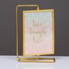 Modern Metal Photo Frame Rotating Photo Frame Ornament Elegant   Living Room