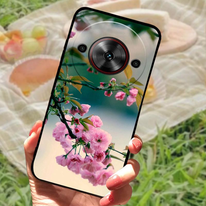 Чехол-бампер для ZTE Nubia Focus 5G, силиконовый, мягкий, с рисунком мрамора, черный, защитный