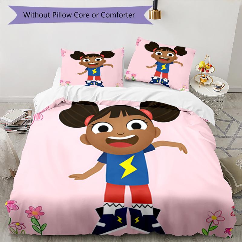3pcs Yakka Dee Bedding Set Duvet Cover Closure Includes 1 Duvet Cover & 2 Pillowcases, Soft and Comfortable for All Seasons.