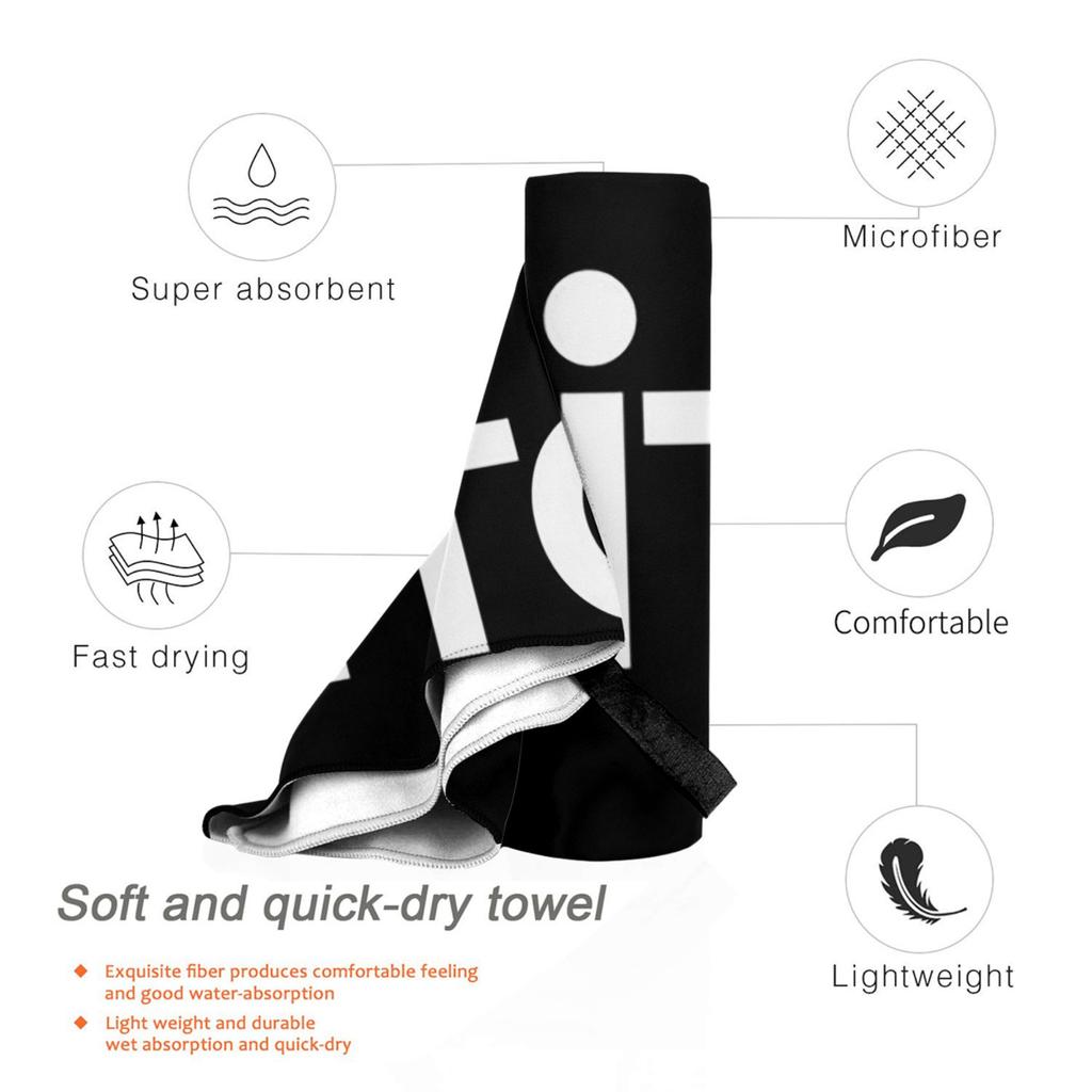 Black Taito for the Vewlix Arcad Beach Towel Soft Microfiber Quick Dry Absorbent Quick Towels For Bath