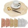 1PC Flower Rose Placemats Restaurant Hollow PVC Decoration Meal Mat Anti-hot Dining Table Line Mat Steak Plate