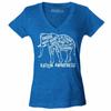 Autism Awareness Elephant V Neck T-Shirt Unique Strong Blessed Fun Tee