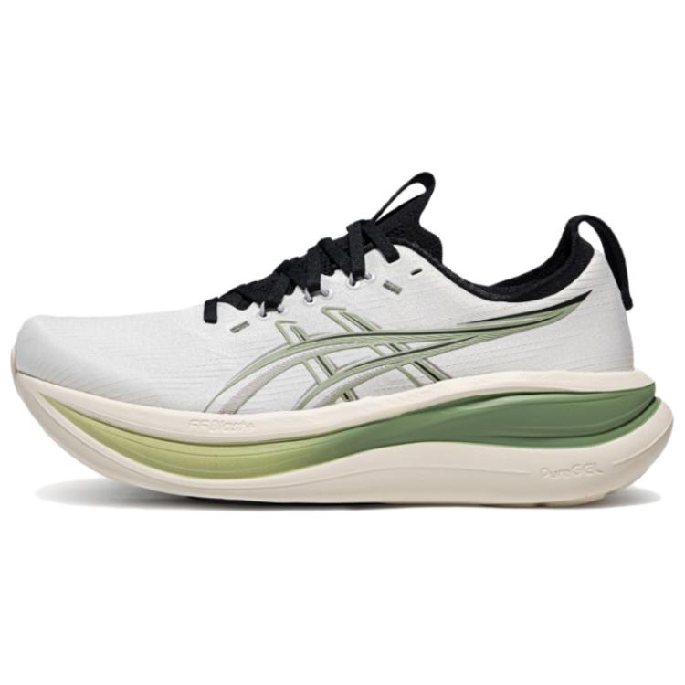 Asics Кроссовки для бега GEL NIMBUS 28 Унисекс Молочно-белый/Зеленый