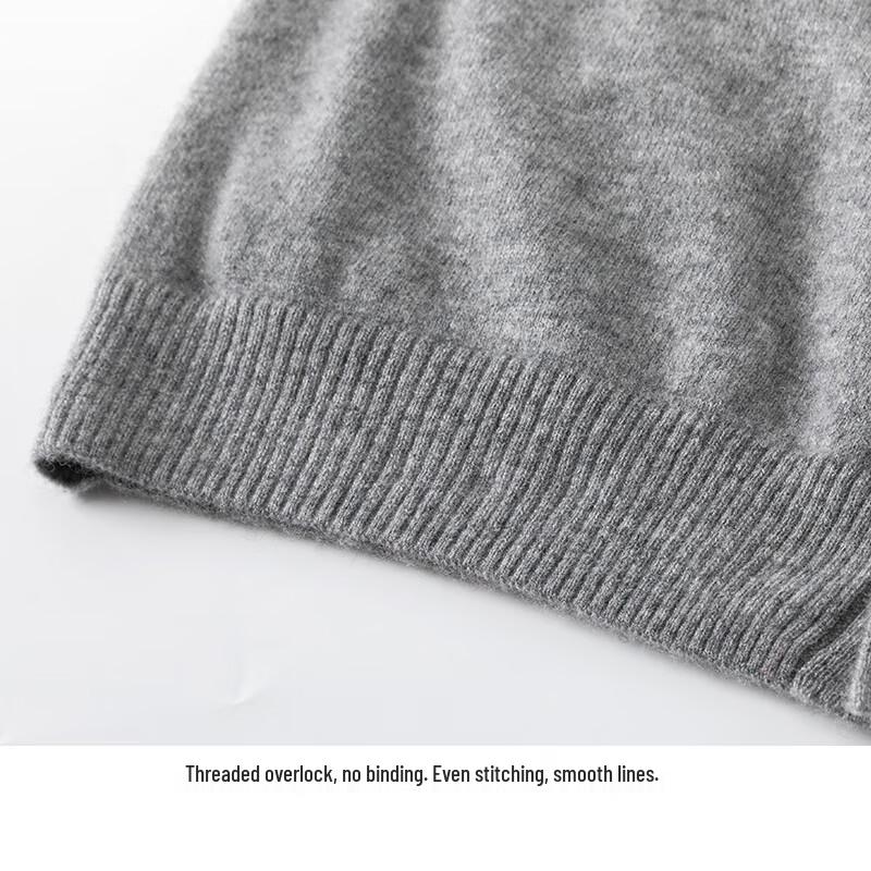 Мужской кардиган-жилет с V-образным вырезом из чистого кашемира Hengyuanxiang