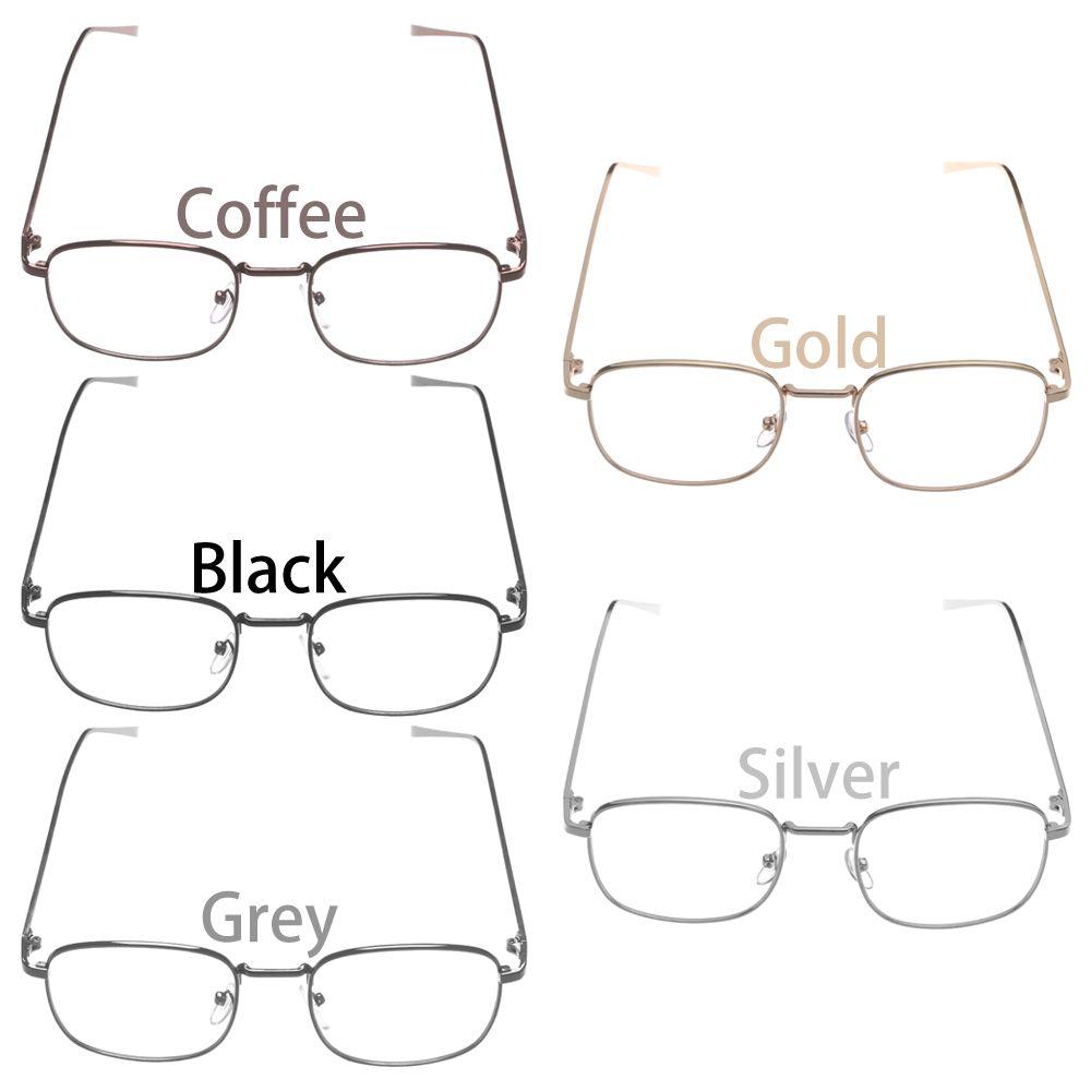 New Fashion Portable Metal Square Glasses Spectacles Optical Glasses Eyeglasses Frame