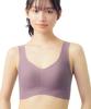 Смесь хлопка удобный и меньше Полутоп KB1031 WI M [Wing/Wacoal] Бюстгальтер без косточек, материал, красивый, душный, [Роскошный хлопок] Женский