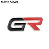 3D Metal Car Sticker Logo Decal For GR Sport Gazoo Racing Yaris 86 Corolla C-HR Tyre Plug Auto Accessories