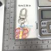 HX6F Smiling Butterfly Keychain Resin Bag Charm for Teens Friend Gifts
