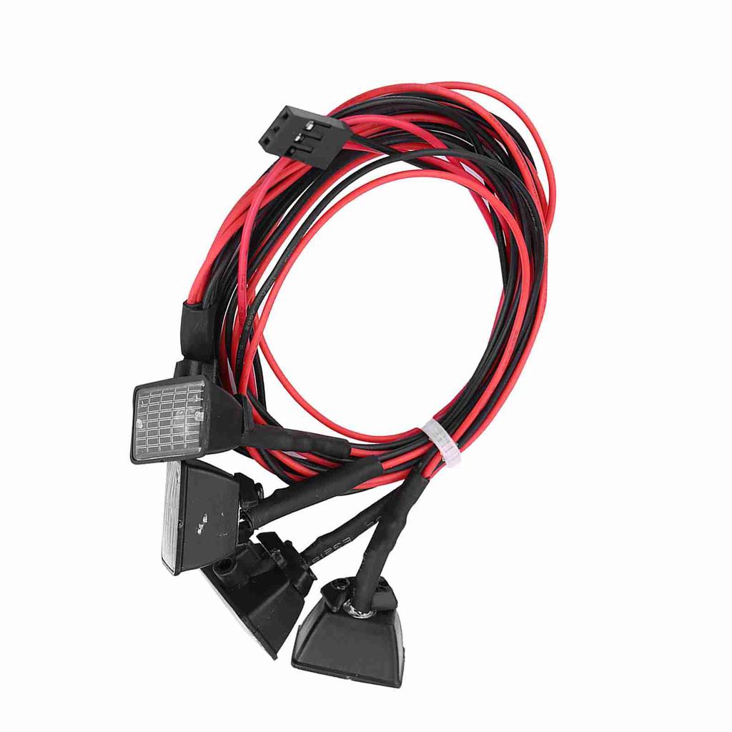 RC Crawler Roof Lights LEDs Light Bar Lamp Accessory for Axial Scx10 Traxxas Trx-4 Car (White)