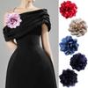 12cm Satin Camellia Flower Brooch Fashion All-match Dress Accessory 2024 Floral Corsage
