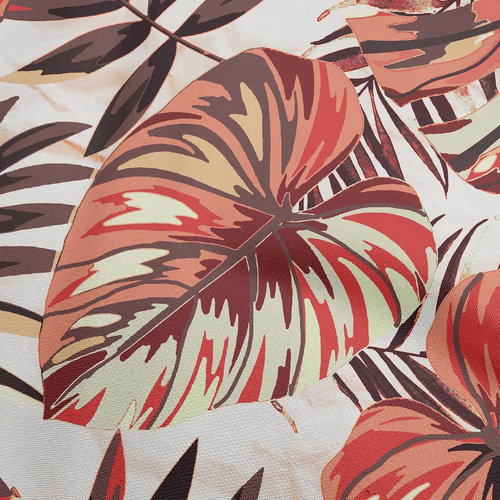 oneOone Хлопчатобумажная гибкая лесно-зеленая ткань с тропическими листьями и фактурной тканью для шитья Ткань для рукоделия с принтом в ярдах 40 дюймов