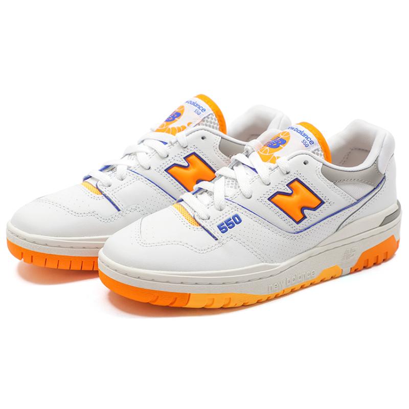New Balance 550 White Vibrant Orange Sneakers BB550WTO