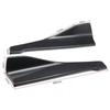 35/48cm Universal Carbon Fiber Glossy Black Protection Trims Fit Car Spoiler Lateral Bumper Rear Side Skirt Lip Rocker Wings