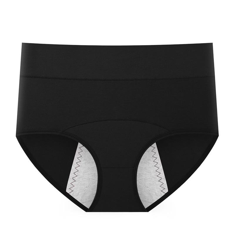 Women's High-Waist Antibacterial Cotton Menstrual Underwear - Leak-Proof Sanitary Pants