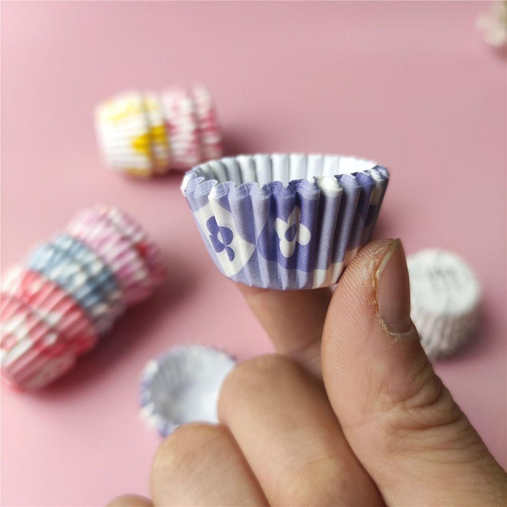 1000 шт. Жиронепроницаемая бумага Формочки для выпечки маффинов Одноразовые обертки для кексов Модные вкладыши для маффинов