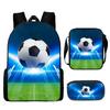 Football Backpack Student School Bag Painted Printing Anti-splashing