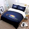 Mumbai Indians Blue Logo Design Print Bedding Set Duvet Cover Pillowcases (1* Duvet Cover 2* Pillowcases Do Not Include Comforter)