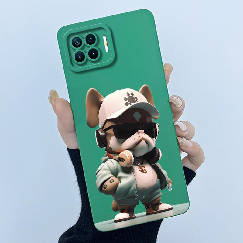 Чехол для OPPO Reno 4 Lite Чехол для OPPO F17 Pro Милый Мультяшный Кот Жидкий Силикон Мягкая Задняя Крышка Для OPPO Reno4 Lite A93 A73 Чехол для Телефона