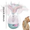 Cat Exercise Tumbler Detachable Design with Sound Teaser Toy 360° Rotation Wobbling for