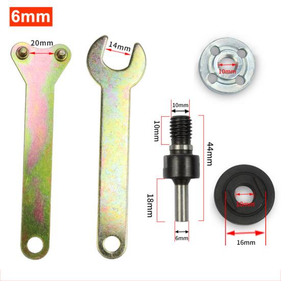 5Pcs 6mm/10mm Electric Drill Variable Angle Grinder Connecting Rod Converter Set