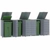 VidaXL Wheeled Storage for Bins for 5 Bins Grey Steel, Bin Storage, Bin Storage of 3279990