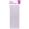 Plaque de strass adhésive 10 x 25 cm Violet