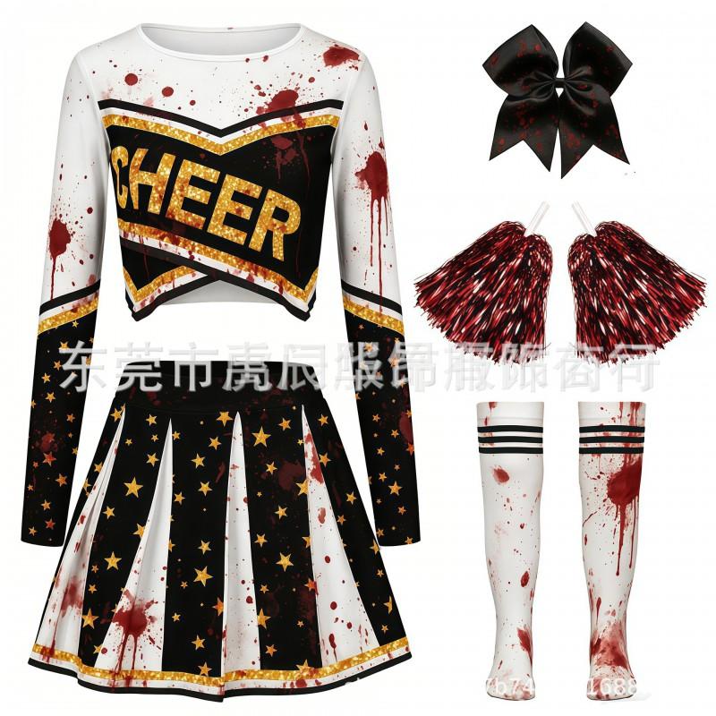 Cheerleading Skirt Kids Adults Halloween Stage Performance Competition