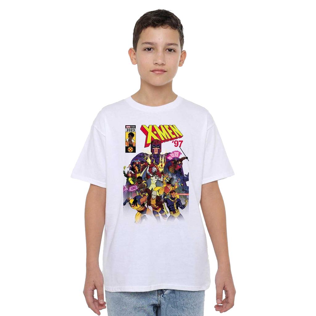 Marvel Childrens/Kids X-Men Comic Cover Team T-Shirt