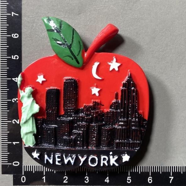 Нью-Йорк, США Наклейки на холодильник Туристические сувениры Наклейки на холодильник Украшения для дома