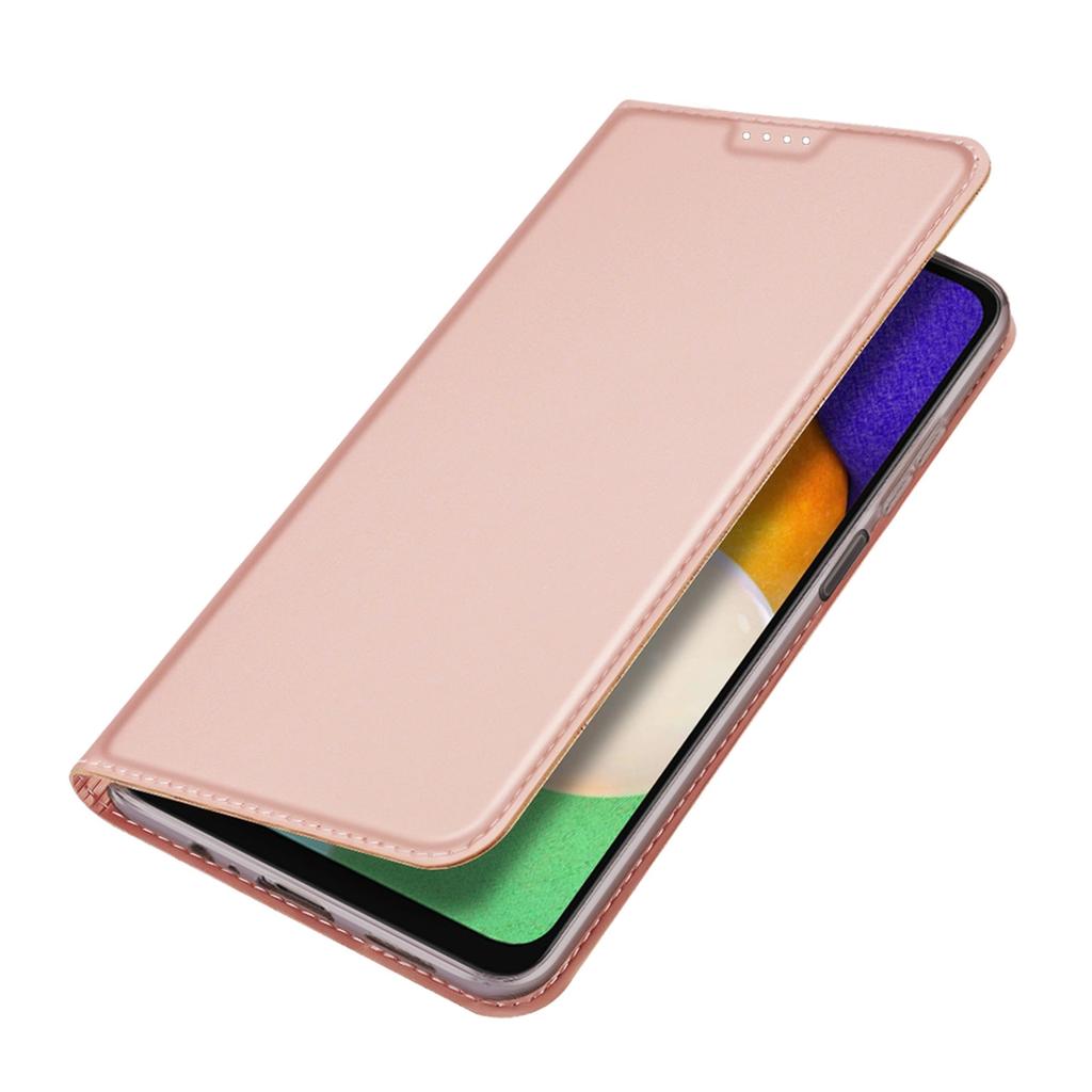Dux Ducis Skin Pro Case For Samsung Galaxy A14 4G / 5G Flip Cover Card Wallet Stand Pink